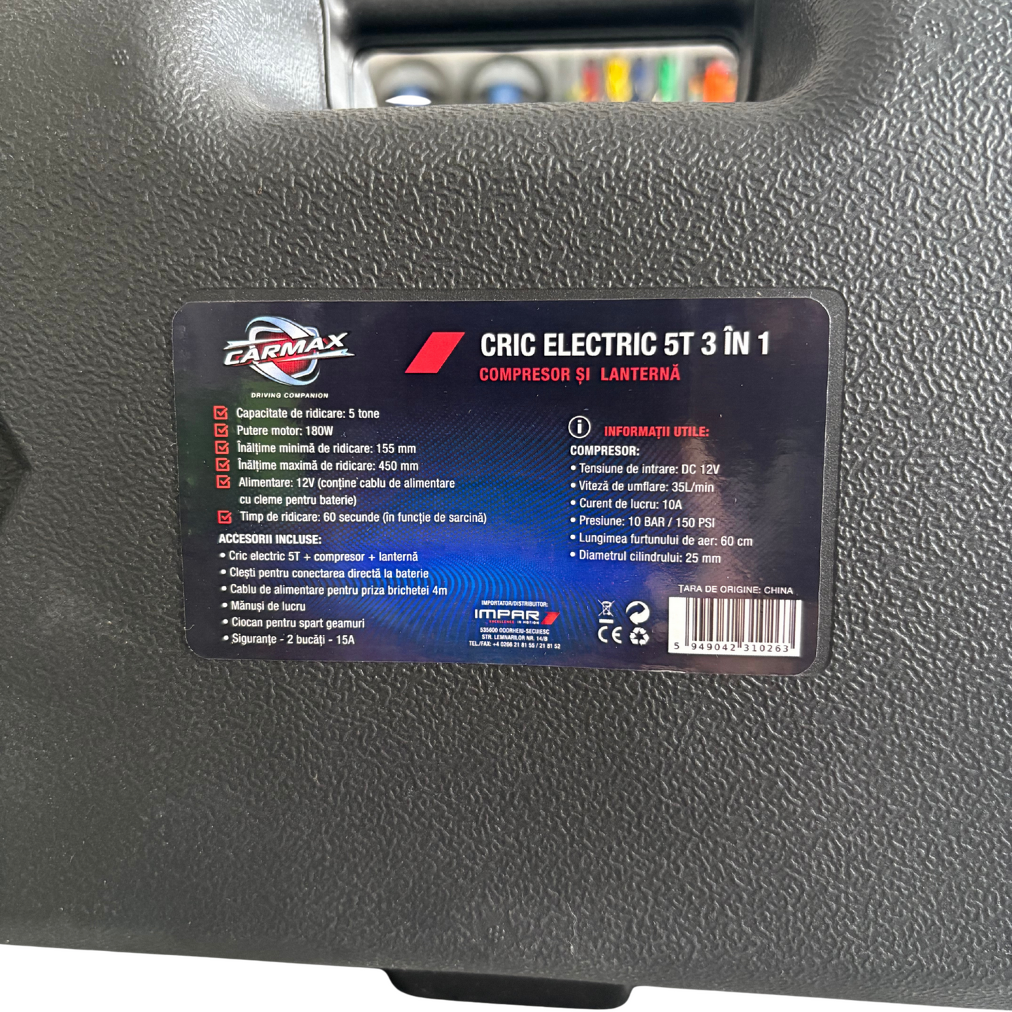 Cric Hidraulic Electric + Compresor Anvelope Carmax