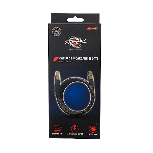 Cablu de Incarcare 1M TYPE-C/TYPE-C Carmax