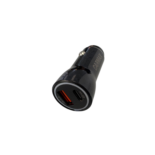 Stecher Auto Dual USB/TYPE-C 48W Carmax
