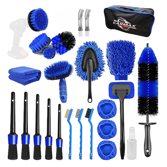 Set Curatare Auto 25 BUC cu Geanta Carmax