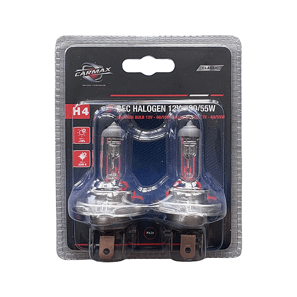 Set Bec 12V 55W H4 Carmax