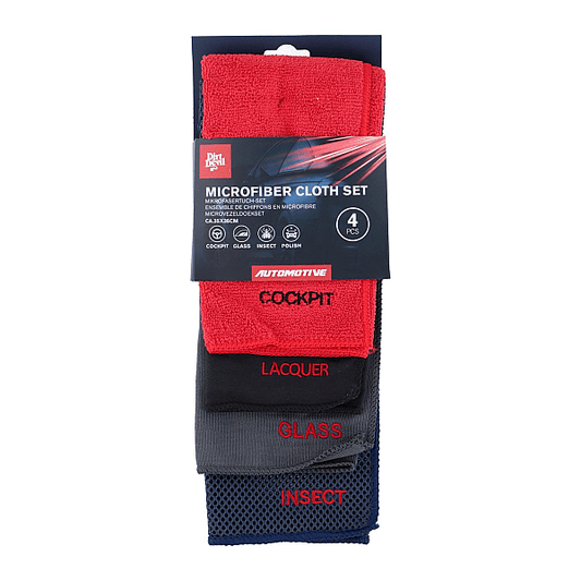 Set 4 Lavete Microfibra Auto Dirt Devil 35x35 cm