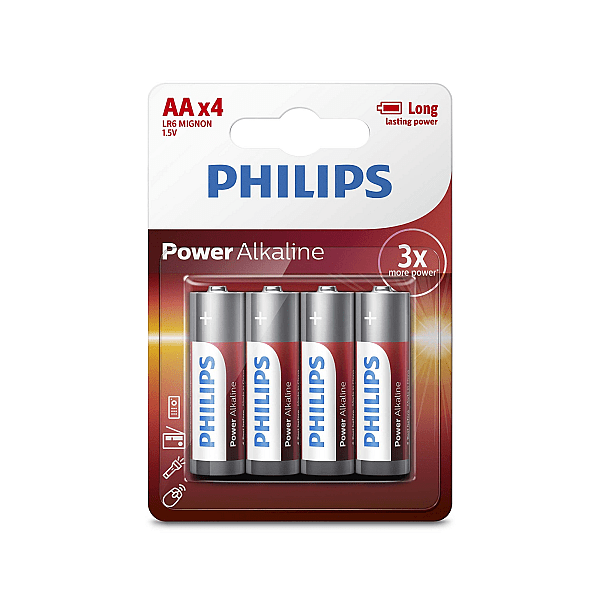 Set 4 Baterii Philips Power AA LR6 1.5V