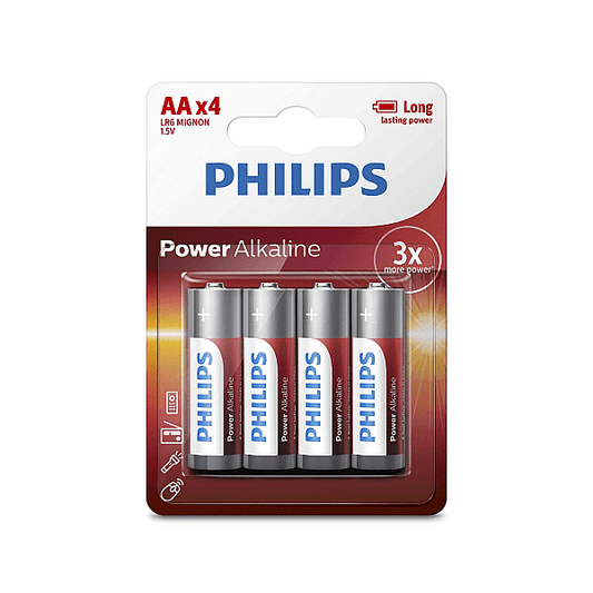 Set 4 Baterii Philips Power AA LR6 1.5V