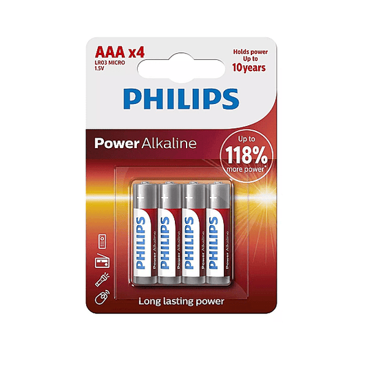 Set 4 Baterii Philips AAA R03 1.5V