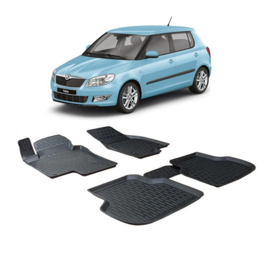 Covoras Auto Otom 3D Skoda Fabia (2008-2014) 4 Buc