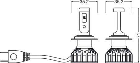 Bec Led H7 Night BREAKER Smart Duobox Osram