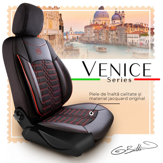 Set Huse Scaun Giovanni Butti Venedik Negru/Rosu