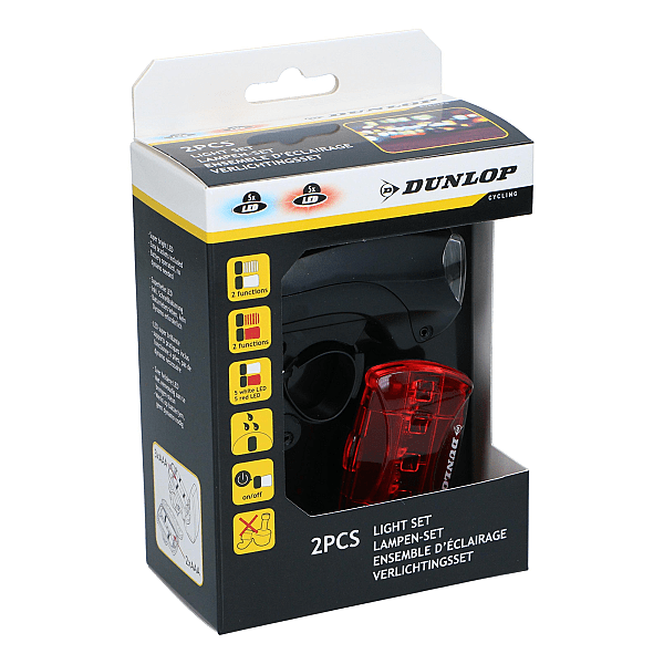 Set Lumini Pentru Bicicleta  Led Dunlop