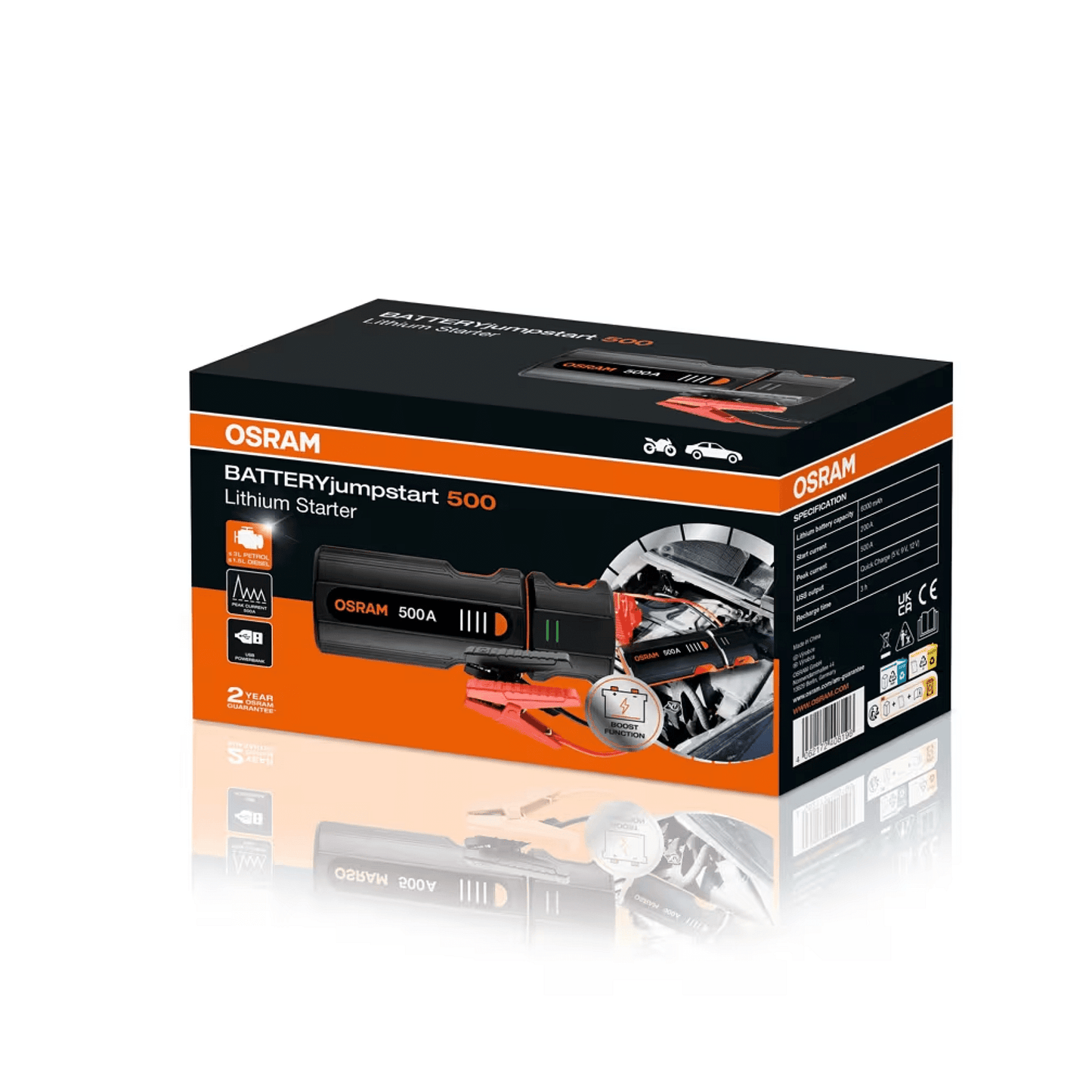 Starter Auto Portabil Mah 6000Mah Osram