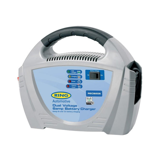 Incarcator baterii 70ah 6a 6-12v recb206 - RING