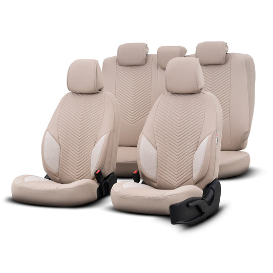 Set Huse Scaun Dacia Duster OTOM Advanced Leather Bej