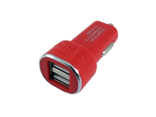 Fifo Stecher Auto 2Xusb 2 1A 12 24V Rosu Micro