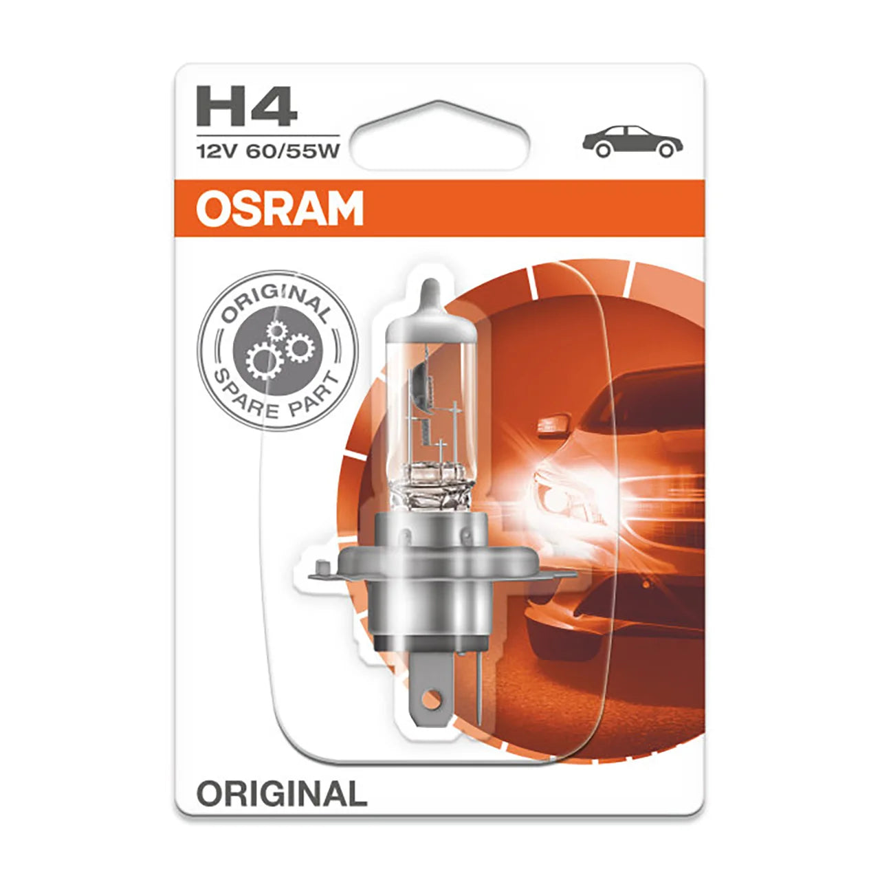 Bec 12V 60 55W H4 P43T Standard Crt1 Osram