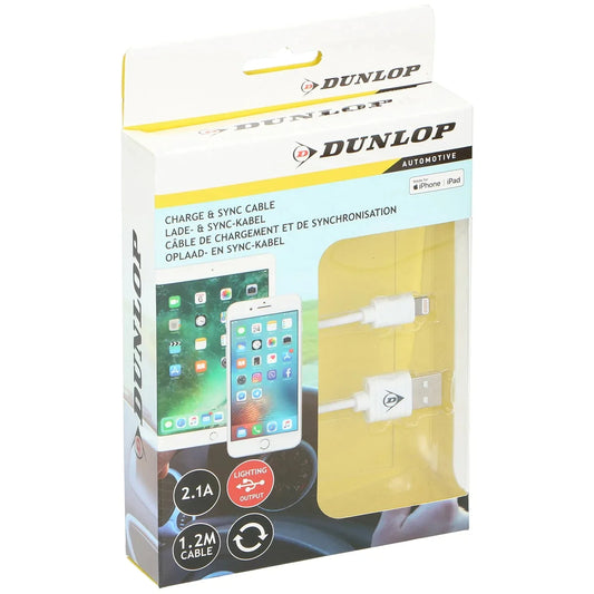 Dunlop-Cablu-Incarcare-2-1A-Iphone-1-2M