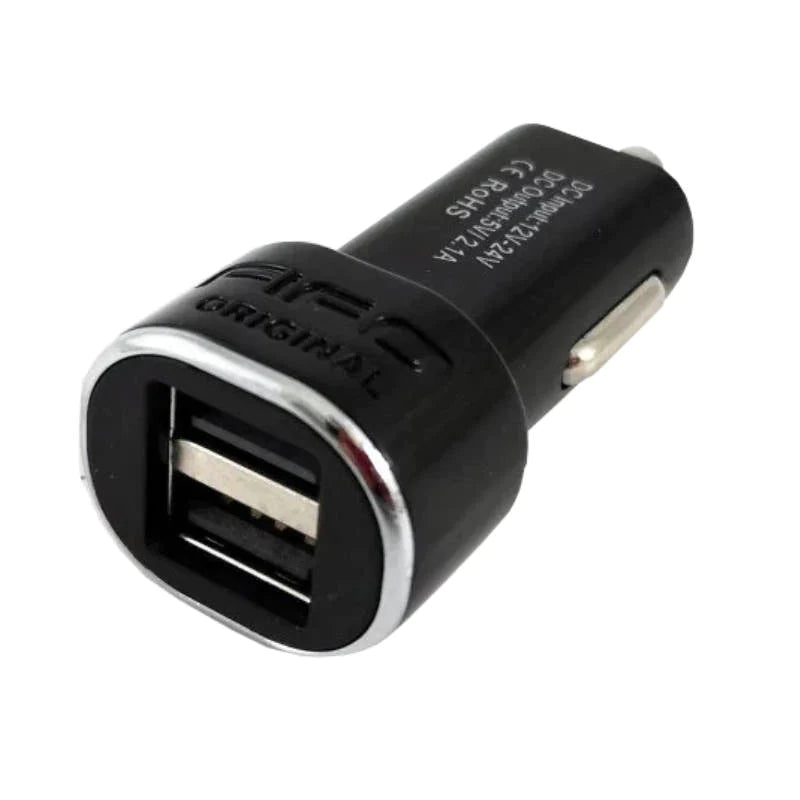 Fifo-Stecher-Auto-2Xusb-2-1A-12-24V-Negru-Micro