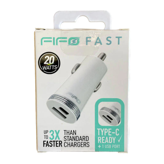Fifo-Stecher-Auto-Dual-Type-C-Usb-20W-3Xrapid