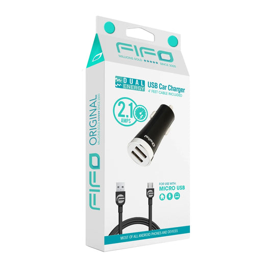 Fifo-Stecher-Usb-Auto-2Xcablu-Micro-Usb