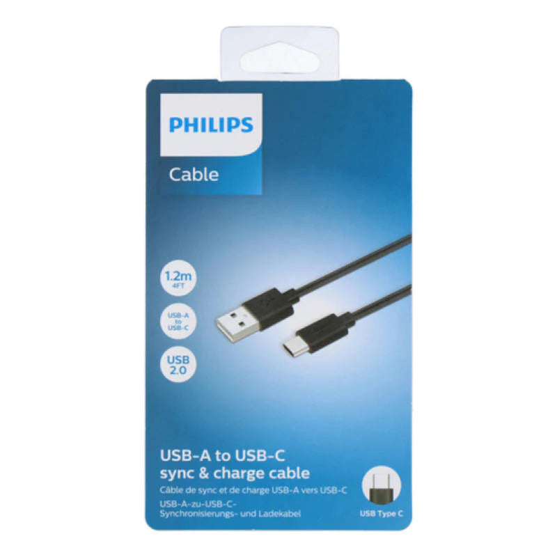 Philips-Cablu-Usb-A-To-Usb-C-1-2M