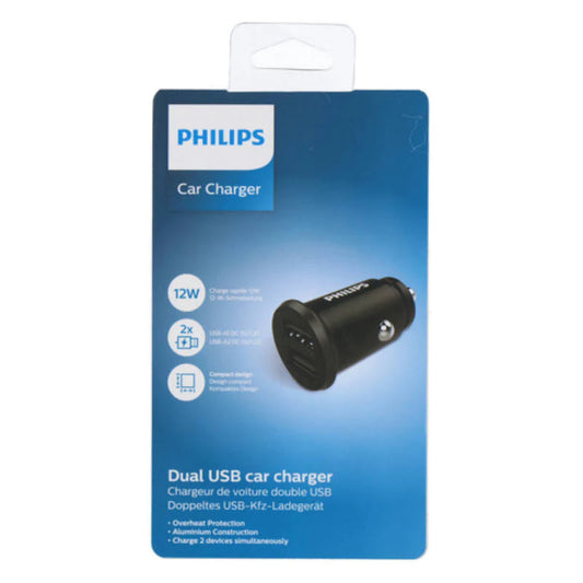 Philips-Stecher-Auto-Dual-Usb-A-12W-12-24V