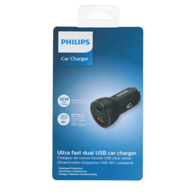 Philips-Stecher-Auto-Dual-Usb-C-Usb-A-36W