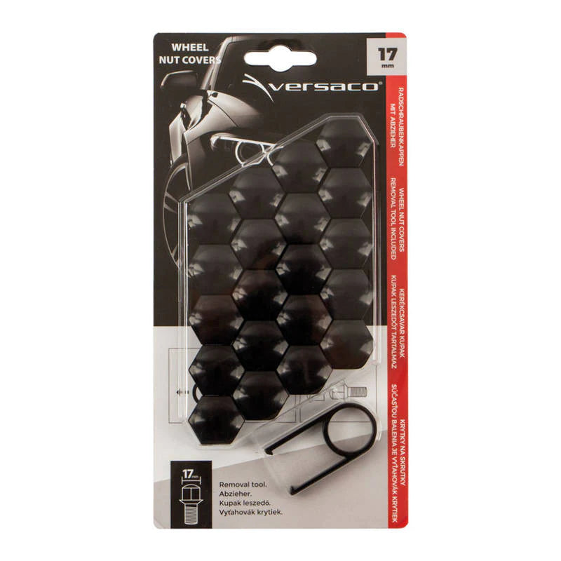 Set Capace 20Buc Prezoane Black 17Mm