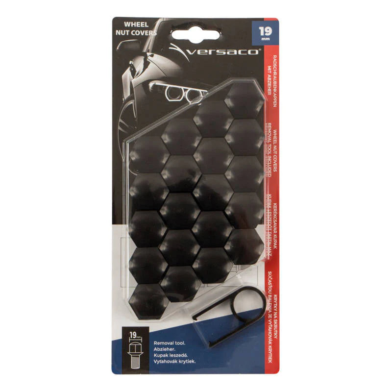 Set Capace 20Buc Prezoane Black 19Mm