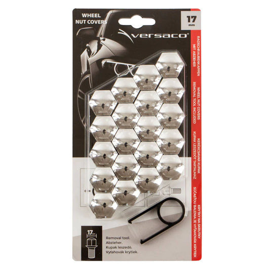 Set Capace 20Buc Prezoane Chrome 17Mm